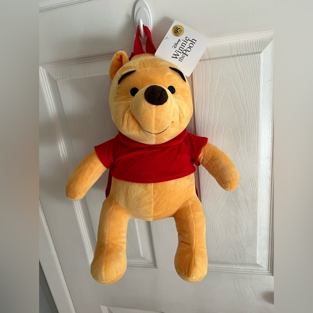 NWT Winnie The Pooh Character Plush Backpack - Picture 1 of 4